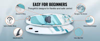 VEVOR-Tabla de Paddle surf inflable, accesorios de tabla, bomba, paleta, aleta, mochila - details 3