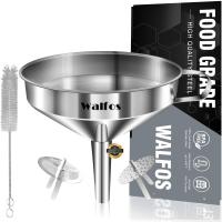 Cuchara Walfos de acero inoxidable 3 piezas con filtros desmontables y cepillo de limpieza ideal para transferir líquidos aceites jams ingredientes secos y polvo utensilio de cocina especializado - details 7