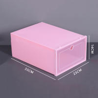 Caja de almacenamiento de zapatos de plástico, organizador transparente, multiusos - details 13