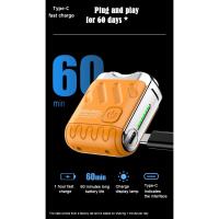 Mini afeitadora en movimiento, Afeitadora eléctrica portátil para hombres, afeitado en seco, USB-C, IPX7 impermeable fácil limpieza, indicador de batería - details 3