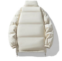 Chaqueta de pan con cuello alto para hombre, camiseta de algodón gruesa y cálida, informal, multicolor, mismo estilo, invierno - details 5