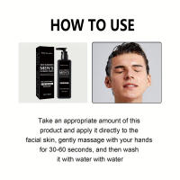Limpiador facial masculino de 100ML para limpieza y baño diario adecuado para pieles grasas calmante purificante y limpiador - details 5