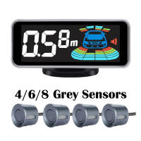 Kit de Sensor de estacionamiento de Radar múltiple, sistema de pantalla LED Parktronic, asistente de Detector de Monitor de respaldo, alarma de Sensor 4/6/8 - details 10
