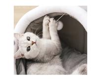 Cama lavable para mascotas, cojín para tienda de campaña, cesta para cachorros, cueva, suave, suministros para gatos - details 6