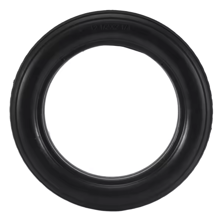Neumáticos de Bicicleta de Goma Dura 12 Pulgadas, 12 1/2X2 1/4, Negros, Antideslizantes para Ciclismo - 1