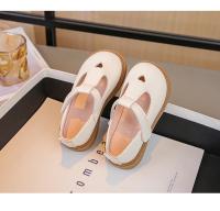 Zapatos de cuero de princesa para niñas, zapatos planos con correa en T, calados con corazón, bonitos y suaves, primavera y otoño, 2024 - details 18