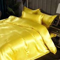 Juego de Ropa de Cama de Seda de Lujo con Funda de Edredón y Juego de Línea de Cama para Soltero Doble King Tamaño Diseño de Juego de Cama por Diseñador - details 2