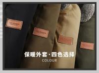Chaqueta de invierno para hombre, chaqueta de béisbol de alta calidad, chaqueta Bomber gruesa y cálida con bordado de solapa para hombre, chaquetas gruesas de lana para hombre - details 9