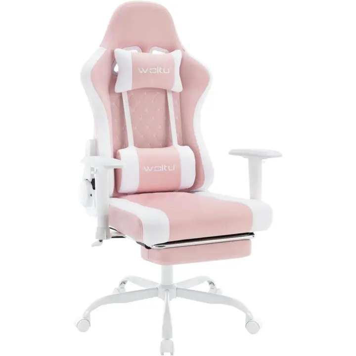 Silla Ergonómica Oficina, Silla Escritorio con Reposacabezas, y Soporte Lumbar, Sillon Gaming - 1