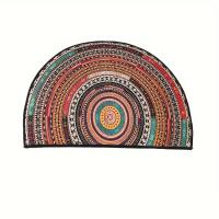 Alfombra Bohemia Semi-Redonda Pieza Única Antideslizante Ideal para Decoración del Hogar y Estilo de Granja Regalo Perfecto para Cocina o Habitación - details 0
