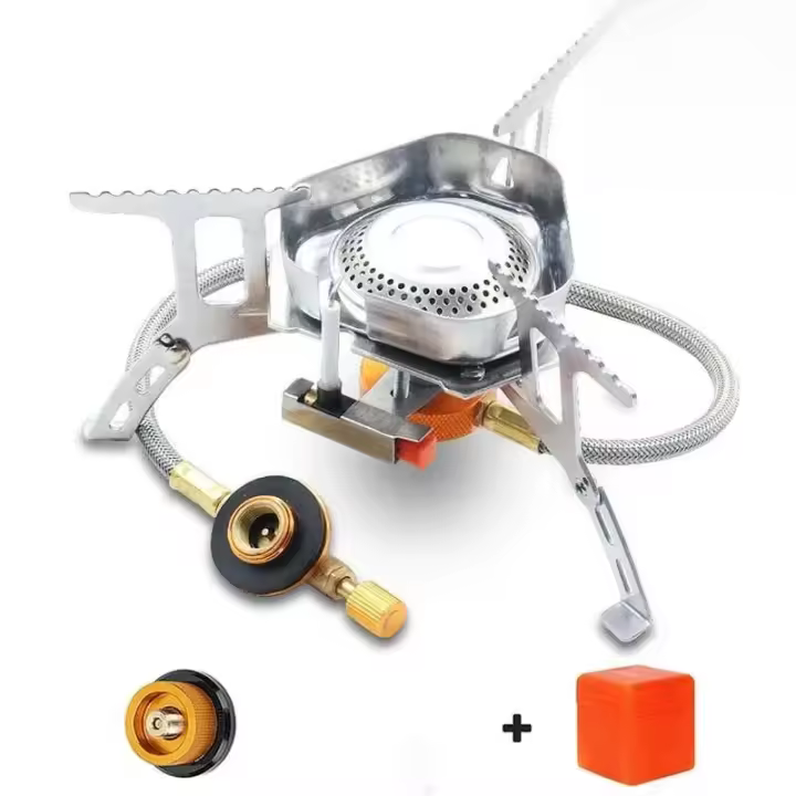 Estufa de Camping de Gas de Alta Potencia Cocina Portátil para Picnic y Barbacoa - 1