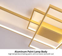 Lámpara de Techo Rectangular Grande TOMAXIN 140CM para Sala Dormitorio Iluminación Moderna Led Control Remoto Material Aluminio Producto Peligroso Normal - details 14
