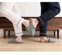 Zapatillas antideslizantes para parejas, hogar, cuatro estaciones, granulado, otoño e invierno, interior, suela de tela de fondo suave, suelo de madera silencioso - details 17