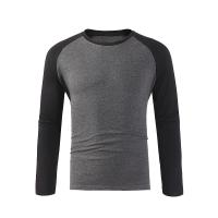 Camiseta de manga raglán de talla grande para hombre, primavera, otoño e invierno, informal, de manga larga - details 2