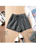 Pantalones Cortos de Lino Casuales para Mujer Shorts de Gimnasio de Cintura Alta - details 11