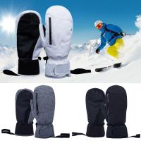 Guantes de pantalla impermeables para hombre y mujer, manoplas cálidas para moto de nieve, esquí, snowboard, guantes de invierno, guantes gruesos térmicos para nieve - details 0