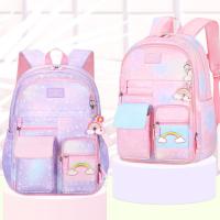 Mochila infantil de arcoíris con apertura lateral estilo refrigerador, bolso de hombro con apertura de puerta, bolso escolar para estudiantes de estilo coreano - details 16