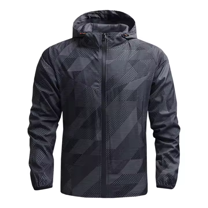 Chaqueta de Montañismo para hombre, cortavientos informal delgado de secado rápido, chaqueta deportiva para exteriores, primavera y otoño - 1