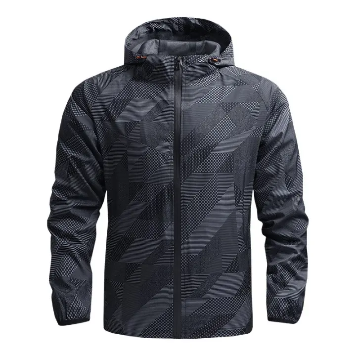Chaqueta de Montañismo para hombre, cortavientos informal delgado de secado rápido, chaqueta deportiva para exteriores, primavera y otoño - 1