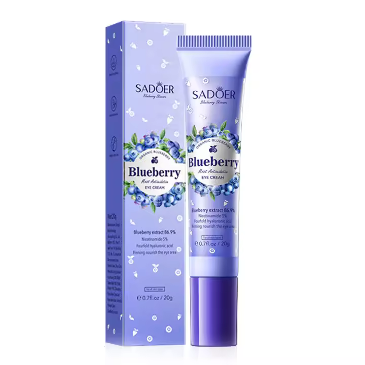 SADOER crema para ojos con ácido hialurónico de arándanos, antiojeras, eliminador de bolsas para ojos, cremas hidratantes reafirmantes para ojos, belleza para el cuidado de los ojos - 1