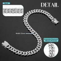 Cadena para perros decorada con diamantes de imitación, 1 collar de arneses para mascotas con hebilla segura, accesorios de moda para mascotas para perros pequeños, medianos y grandes, cosas para perros, productos para mascotas, artículos esenciales para - details 5