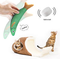 Juguete de Gato Simulación 3D de Pescado Juguete de Mordedura Interactiva para Gatitos y Carpas - details 2