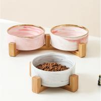 Bol para Mascotas de Cerámica con Soporte de Madera Alimentador y Regador para Perros y Gatos - details 10