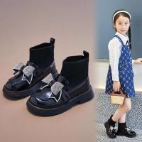 Botas cortas para niños nuevas de cuero de lona de caña alta de otoño e invierno - details 7