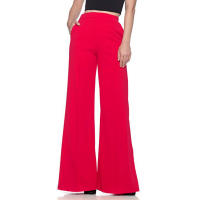 Pantalones largos acampanados simples de color sólido nuevo estilo europeo y americano - details 4