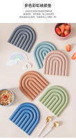 Mantel de Mesa de Silicona Arcoiris Posavasos Resistentes al Calor para Platos Calientes - details 1
