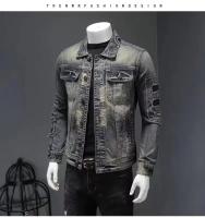 Chaqueta vaquera para hombre, chaqueta retro ajustada, chaqueta fresca y cálida a prueba de viento, ropa deportiva informal para exteriores, ropa para la temporada de primavera y otoño e invierno - details 8