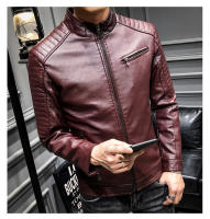 Nueva chaqueta de cuero para hombre, moda delgada de motocicleta juvenil, PU, de otoño e invierno - details 31