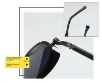 Gafas de sol Retro con tapa para hombre y mujer, lentes de sol redondas con montura pequeña de Metal, Vintage, para conducir al aire libre, para verano - details 2