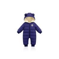 Bebé Niño Niña Nueva Invierno monos De Velours Grueso Caliente Con Capucha Traje De Piel De Avestruz Ropa Infante Rompepiés - details 1