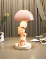 Adornos de lámparas de mesa de conejo, lámparas de noche ligeras en el dormitorio de la Sala de estar, decoración del hogar - details 5