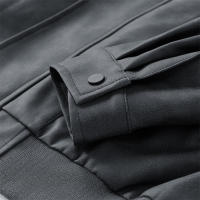 Chaqueta de Cuero Retro Sencilla de CHAIFENKO Ajuste Suelto Versátil para Otoño-Invierno - details 11