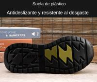 Botas de trabajo de alta calidad para hombre, zapatillas de seguridad antipinchazos, puntera de acero, calzado protector indestructible, moda 2023 - details 7