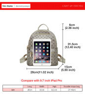 FOXER Mochila de viaje retro para mujer con firma de moda - details 22