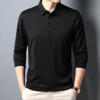 Camiseta Polo Casual Para Hombre Manga Larga Cómoda Verano Top Antigüedades Estilo Sólido Antiarrugas Polyester - details 3