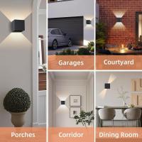 Aplique Pared Exterior, 12W Impermeable IP65 Lampara de pared Interior Exterior Luz Cálida 3000K 1000 lm Ángulo ajustable Lámpara Pared Blanco para Porche Salón Dormitorio - details 34