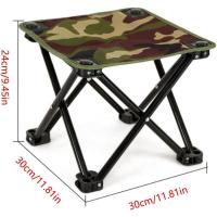 Taburete pequeño, mini silla portátil plegable Oxford, taburete de pesca, adecuado para senderismo, camping - details 0
