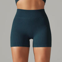 Pantalones cortos deportivos para mujer, mallas transpirables de cintura alta para yoga, correr, ciclismo, entrenamiento, gimnasio, verano - details 38