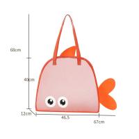 Bolsa de playa de malla de gran capacidad, bolsa de mano de playa ligera a prueba de arena con ojos grandes, cestas de juguetes de playa plegables portátiles para acampar al aire libre - details 9