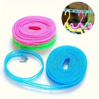 Tendedero grueso antideslizante a prueba de viento, cuerda colgante para ropa, suministros de lavandería para el hogar, accesorios de acampada, Color aleatorio - details 0
