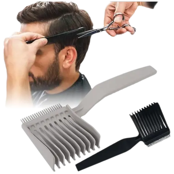 Peine para Cortar el Cabello BLACK Muebles y Organización Escritorio de Vestido - 1