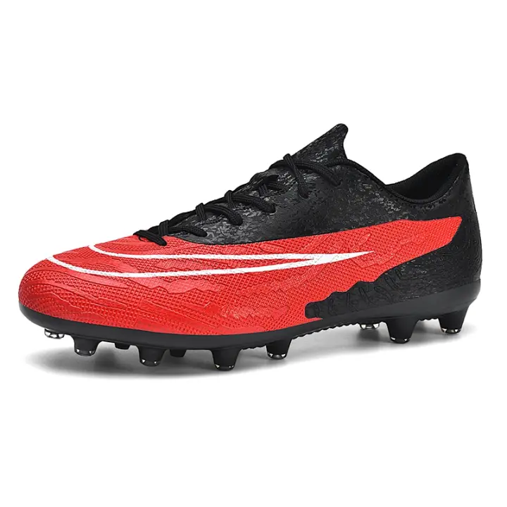 Botas de fútbol tobilleras ligeras TF/FG, zapatos de fútbol para hombres, calzado deportivo antideslizante para exteriores, césped, entrenamiento profesional, torneo - 1