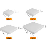 Lámpara de Techo LED Moderna CANMEIJIA 20/30/40/50W Luz de Panel de Techo 220V Iluminación Interior para Cocina Dormitorio Sala de Estar Material de Cuerpo Plástico Color Emitiendo Blanco - details 2