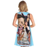Vestido veraniego suelto personalizado H-Fine e Album S-Styles con estampado de bolsillo, vestido sin mangas para mujer para vacaciones en la playa - details 33