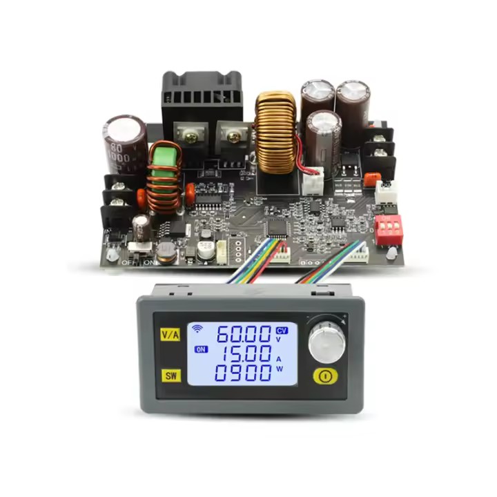 Convertidor de impulso Antihipertensivo, módulo de carga Solar de voltaje constante, entrada de fuente de alimentación ajustable de 900W CC CNC, 6-70V - 1