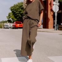 Conjunto Mujer Verano 2025 |   Top Corto + Pantalón Holgado |   Tela Texturizada Premium |   Moda Casual y Elegante" - details 11